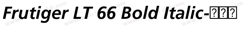 Frutiger LT 66 Bold Italic字体转换
